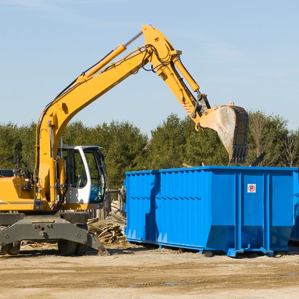 can i choose the location where the residential dumpster will be placed in Studley VA